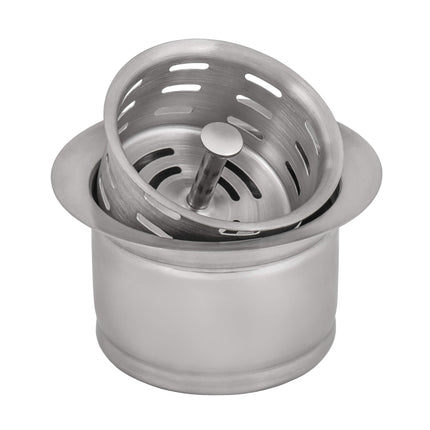 Ruvati Extended Garbage Disposal Flange with Deep Basket Strainer for Kitchen Sinks - Stainless Steel - RVA1049ST Ruvati