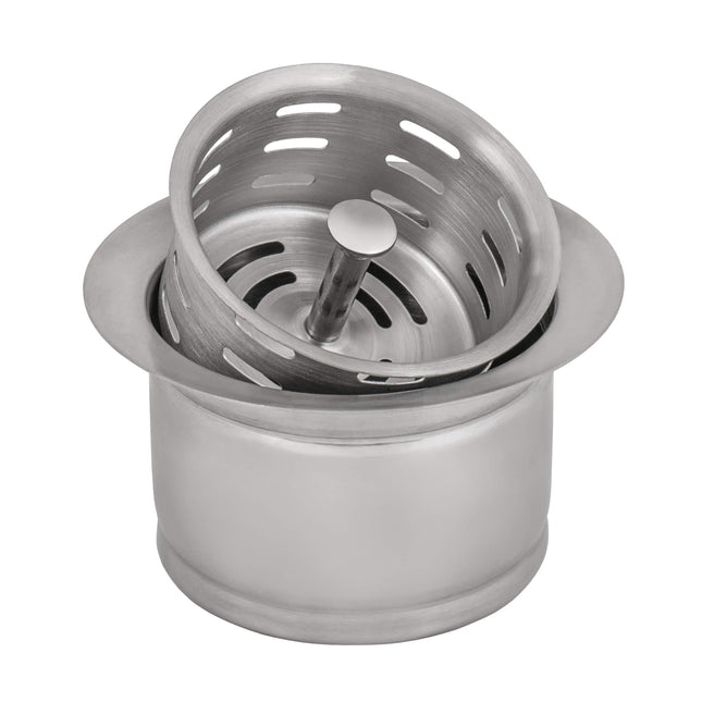 Ruvati Extended Garbage Disposal Flange with Deep Basket Strainer for Kitchen Sinks - Stainless Steel - RVA1049ST Ruvati