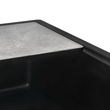 Ruvati Composite Cutting Board for Granite Workstation Sinks - Textured Concrete finish - RVA1202CR Ruvati