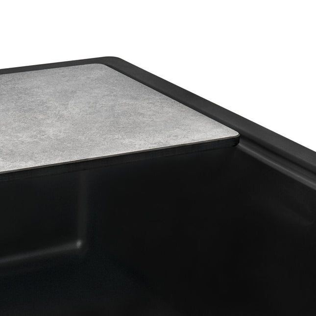 Ruvati Composite Cutting Board for Granite Workstation Sinks - Textured Concrete finish - RVA1202CR Ruvati