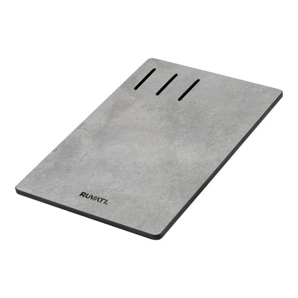 Ruvati Composite Cutting Board for Granite Workstation Sinks - Textured Concrete finish - RVA1202CR Ruvati