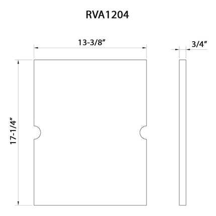 Ruvati 13-1/2 x 17 inch Solid Wood Replacement Cutting Board Sink Cover for RVH8304 workstation sink - RVA1204 Ruvati