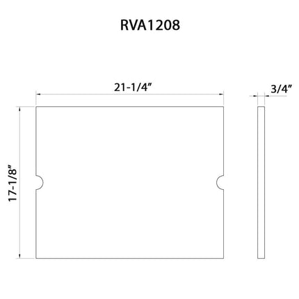 Ruvati 21 x 17 inch Solid Wood Replacement Cutting Board Sink Cover for RVH8308 workstation sink - RVA1208 Ruvati