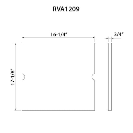Ruvati Solid Wood Cutting Board Sink Cover for RVH8319 workstation sink - RVA1209 Ruvati