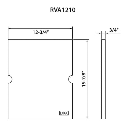 Ruvati 13 x 16 inch Solid Wood Replacement Cutting Board for RVH8210 and RVQ5210 workstation sinks - RVA1210 Ruvati