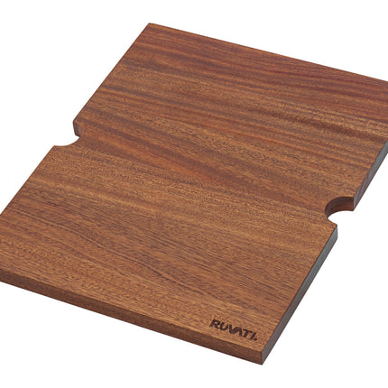 Ruvati 13 x 16 inch Solid Wood Replacement Cutting Board for RVH8210 and RVQ5210 workstation sinks - RVA1210 Ruvati
