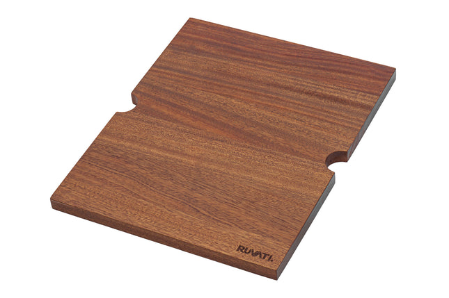 Ruvati 13 x 16 inch Solid Wood Replacement Cutting Board for RVH8210 and RVQ5210 workstation sinks - RVA1210 Ruvati