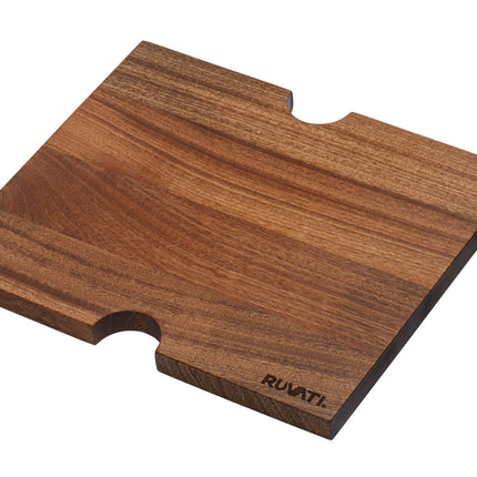 Ruvati 13 x 11 inch Solid Wood Replacement Cutting Board for RVH8215 and RVQ5215 workstation sinks - RVA1215 Ruvati