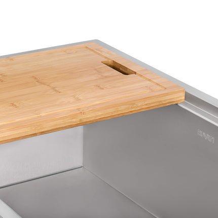 Ruvati 17 x 11 inch Bamboo Replacement Cutting Board for Ruvati Workstation Sinks - RVA1217BAM Ruvati