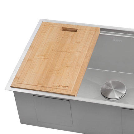 Ruvati 17 x 11 inch Bamboo Replacement Cutting Board for Ruvati Workstation Sinks - RVA1217BAM Ruvati