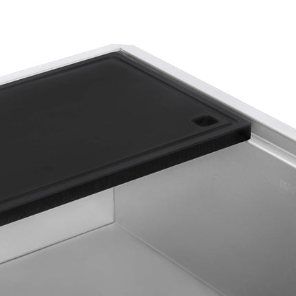 Ruvati 17 x 11 inch Black Resin Thick Replacement Cutting Board for Ruvati Workstation Sinks - RVA1217BLK Ruvati