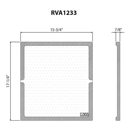 Ruvati 17 x 16 inch Solid Wood Dual-Tier Replacement Cutting Board for Ruvati Workstation Sinks - RVA1233 Ruvati