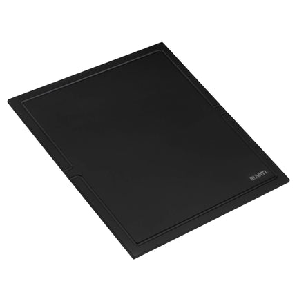 Ruvati 17 x 16 inch Black Composite Dual-Tier Cutting Board for Ruvati Workstation Sinks - RVA1233BWC Ruvati