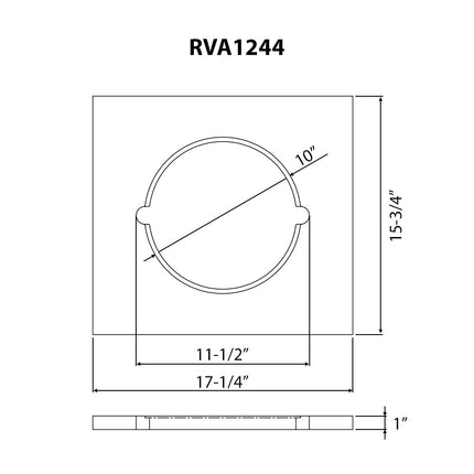 Ruvati 17 x 16 inch Dual-Tier Replacement Wood platform for Ruvati Workstation Mixing Bowl and Colander - RVA1244 Ruvati