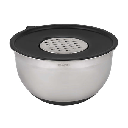 Ruvati Mixing Bowl and Colander with Black Composite Platform (complete set) for Workstation Sinks - RVA1288BWC Ruvati