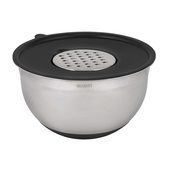 Ruvati Mixing Bowl and Colander with Black Composite Platform (complete set) for Workstation Sinks - RVA1288BWC Ruvati