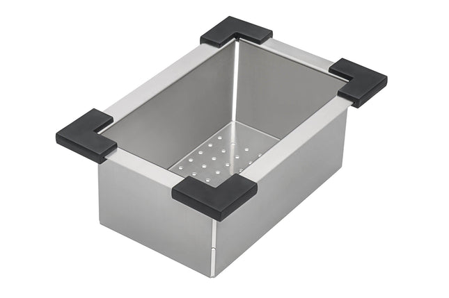 Ruvati replacement colander for RVH8215 sink - Stainless Steel with Plastic Corners - RVA1315 Ruvati