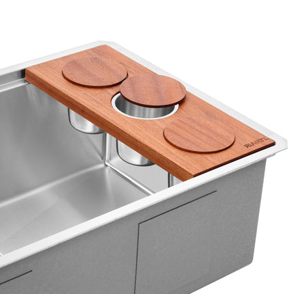 Ruvati Condiment Tray 3 Bowl Serving Board for Workstation Sinks (complete set) - RVA1377 Ruvati