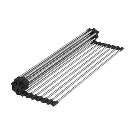 Ruvati Stainless Steel and Silicone Rollup Rack Trivet for Workstation Sinks - RVA1385 Ruvati