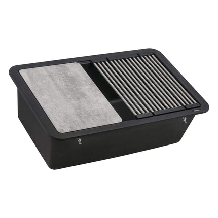 Ruvati Stainless Steel and Silicone Foldable Drying Rack Replacement for RVG2310 Workstation Sink - RVA1391 Ruvati
