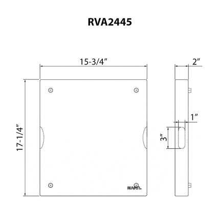 Ruvati 17 x 16 x 2 inch thick End-Grain Acacia Butcher Block Solid Wood Large Cutting Board - RVA2445ACA Ruvati