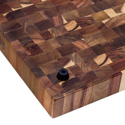 Ruvati 17 x 16 x 2 inch thick End-Grain Acacia Butcher Block Solid Wood Large Cutting Board - RVA2445ACA Ruvati
