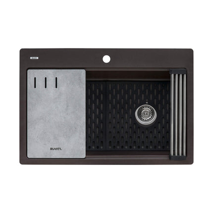 Ruvati Silicone Bottom Grid Sink Mat for RVG1033 and RVG2033 Sinks - Black - RVA41033BK Ruvati
