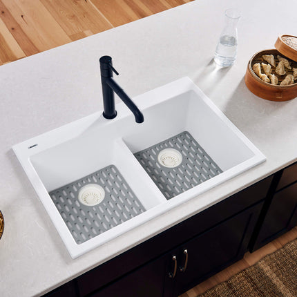 Ruvati Silicone Bottom Grid Sink Mat for RVG1385 and RVG2385 Sinks - Gray - RVA41385GR Ruvati