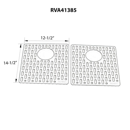 Ruvati Silicone Bottom Grid Sink Mat for RVG1385 and RVG2385 Sinks - Black - RVA41385BK Ruvati
