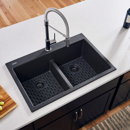 Ruvati Silicone Bottom Grid Sink Mat for RVG1385 and RVG2385 Sinks - Black - RVA41385BK Ruvati