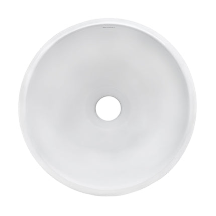 Ruvati 12 inch Bathroom Vessel Sink Round White Circular Above Counter Porcelain Ceramic - RVB0312 Ruvati