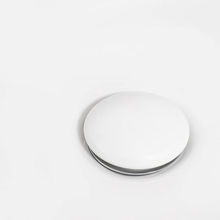 Ruvati 14 inch Bathroom Vessel Sink Round Gold Decorative Art Above Vanity Counter White Ceramic - RVB0314WG Ruvati