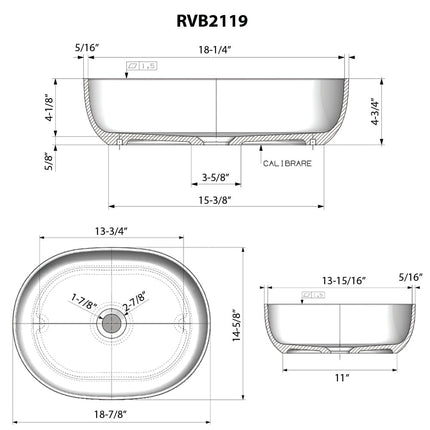 Ruvati 19-inch Avocado Lime Green epiStone Solid Surface Bathroom Vessel Sink - RVB2119GN Ruvati