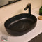 Ruvati 19-inch Matte Black epiStone Solid Surface Modern Bathroom Vessel Sink - RVB2119BK Ruvati