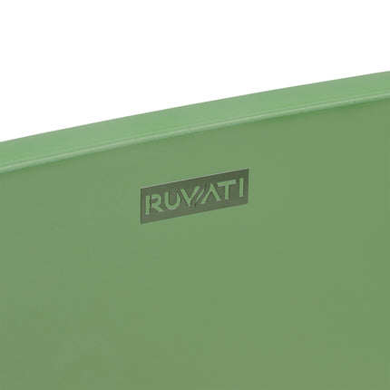 Ruvati 19-inch Avocado Lime Green epiStone Solid Surface Bathroom Vessel Sink - RVB2119GN Ruvati