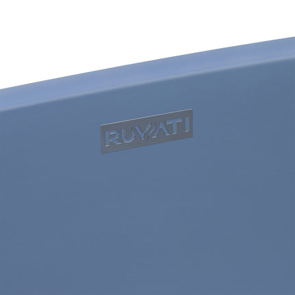 Ruvati 19-inch Pacific Blue epiStone Solid Surface Modern Bathroom Vessel Sink - RVB2119LE Ruvati