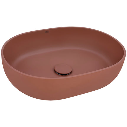 Ruvati 19-inch Sedona Clay Pink epiStone Solid Surface Bathroom Vessel Sink - RVB2119TL Ruvati