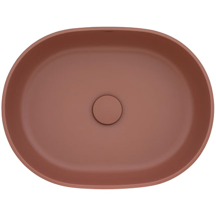 Ruvati 19-inch Sedona Clay Pink epiStone Solid Surface Bathroom Vessel Sink - RVB2119TL Ruvati