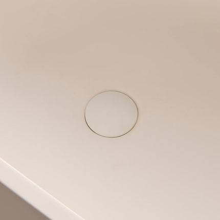 Ruvati 66-inch Matte White epiStone Solid Surface Oval Freestanding Bath Tub Canali - RVB6719WH Ruvati