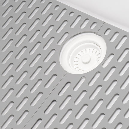 Ruvati 27 x 20 inch Drop-in Topmount Granite Composite Single Bowl Kitchen Sink - Arctic White - RVG1027WH Ruvati