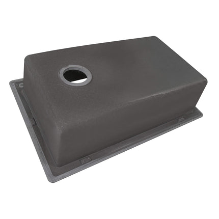 Ruvati 33 x 22 inch epiGranite Drop-in Topmount Granite Composite Single Bowl Kitchen Sink - Urban Gray - RVG1033GR Ruvati