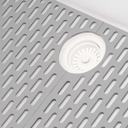 Ruvati 33 x 22 inch epiGranite Drop-in Topmount Granite Composite Single Bowl Kitchen Sink - Arctic White - RVG1080WH Ruvati