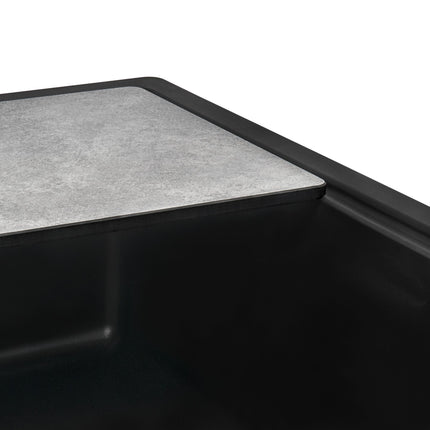 Ruvati 33-inch Granite Composite Workstation Drop-in Topmount Kitchen Sink Espresso Brown - RVG1302ES Ruvati