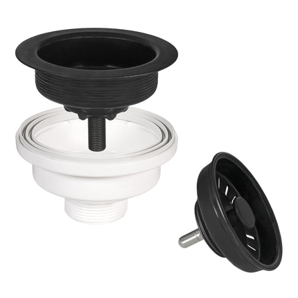 Ruvati 27 x 18 inch Granite Composite Undermount Single Bowl Kitchen Sink - Midnight Black - RVG2027BK Ruvati