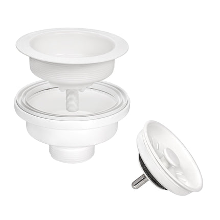 Ruvati 27 x 18 inch Granite Composite Undermount Single Bowl Kitchen Sink - Arctic White - RVG2027WH Ruvati