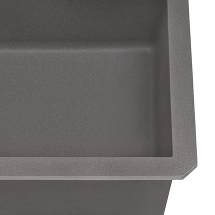 Ruvati 32 x 19 inch epiGranite Undermount Granite Composite Single Bowl Kitchen Sink - Urban Gray - RVG2033GR Ruvati