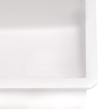 Ruvati 32 x 19 inch epiGranite Undermount Granite Composite Single Bowl Kitchen Sink - Arctic White - RVG2033WH Ruvati