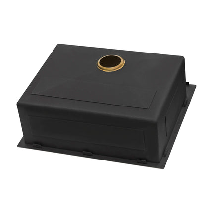 Ruvati 25 inch Polished Brass Matte Gold Drop-in Topmount Kitchen Sink Single Bowl - RVH5007GG Ruvati
