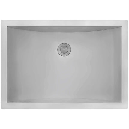 Ruvati 18 x 12 inch Brushed Stainless Steel Rectangular Bathroom Sink Undermount - RVH6110 Ruvati