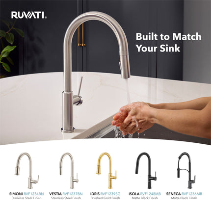 Ruvati 10 inch Undermount Bar Prep 16 Gauge Kitchen Sink Round Corners Stainless Steel Single Bowl - RVH7010 Ruvati